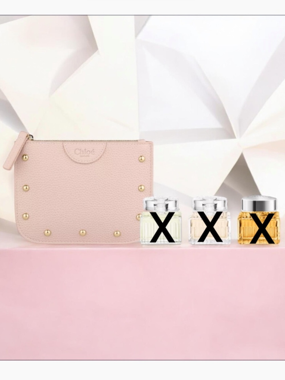 Chloe Pink Stud Pouch Beauty & Surprise Gifts